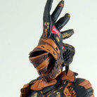 'The Prince,' a sculpture by Brian Jungen made out of baseball gloves.