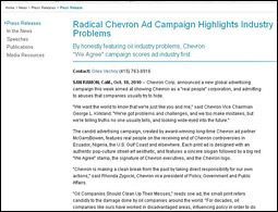 Fake Chevron press release