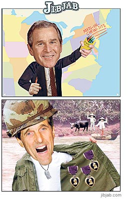 [THE KINGS OF COMEDY JibJab.com's 'This Land Is Your Land' animation drew lots of visitors during the 2004 presidential campaign]