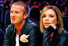 Los Angeles Galaxy soccer star David Beckham sits with his wife Victoria as they watch the Los Angeles Lakers play the San Antonio Spurs during Game 2 of their NBA Western Conference final basketball playoff series in Los Angeles in this May 23, 2008 file photo. David and Victoria Beckham are expecting their fourth child this summer, her spokeswoman said on January 9, 2011.  REUTERS/Lucy Nicholson/Files (UNITED STATES - Tags: SPORT BASKETBALL SOCCER ENTERTAINMENT)