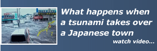 Tsunami hits town