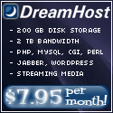 Dreamhost web hosting referral banner