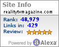 Alexa Certified Traffic Ranking for http://www.realitytvmagazine.com