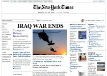 Se retrag trupele americane din Irak a anuntat editia falsa a New York Times