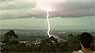 Lightning strike in Brisbane, Australia