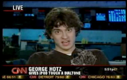 Rochester Institute of Technology freshman George Hotz interviewed on CNN after hacking new iPod Touch