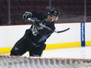Pittsburgh Penguins' Sidney Crosby takes part in a team practice in Vancouver on October 5, 2011.
