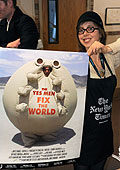 A general view of atmosphere at the premiere of "The Yes Men Fix the World" during the 2009 Sundance Film Festival at Library Center Theatre on January 18, 2009 in Park City, Utah.
